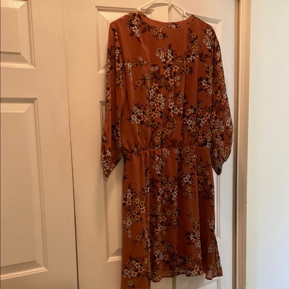 Floral Rust Dress - Picture 6 of 6